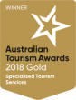 Logo of 2018 Australian Tourism Gold Award Winner