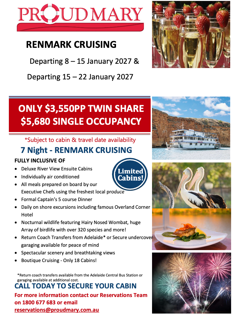 Renmark Cruising Jan 2027