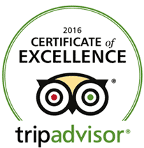 2016 Trip Advisor Certificate of Excellence